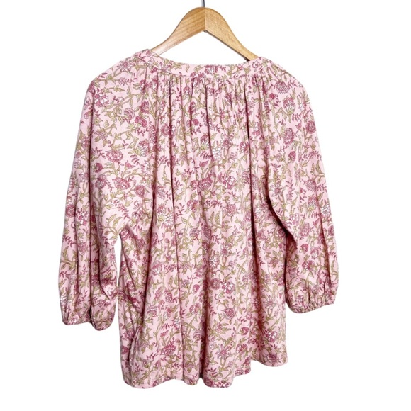 New with Tag Ralph Lauren Chaps Women’s Floral Lace Up Long Sleeve Blouse - Picture 10 of 16